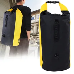Brand New Waterproof Dry Bag Pack Sack Swimming Floating Rafting Kayaking Canoing BoatingBackpack (Yellow&Black)