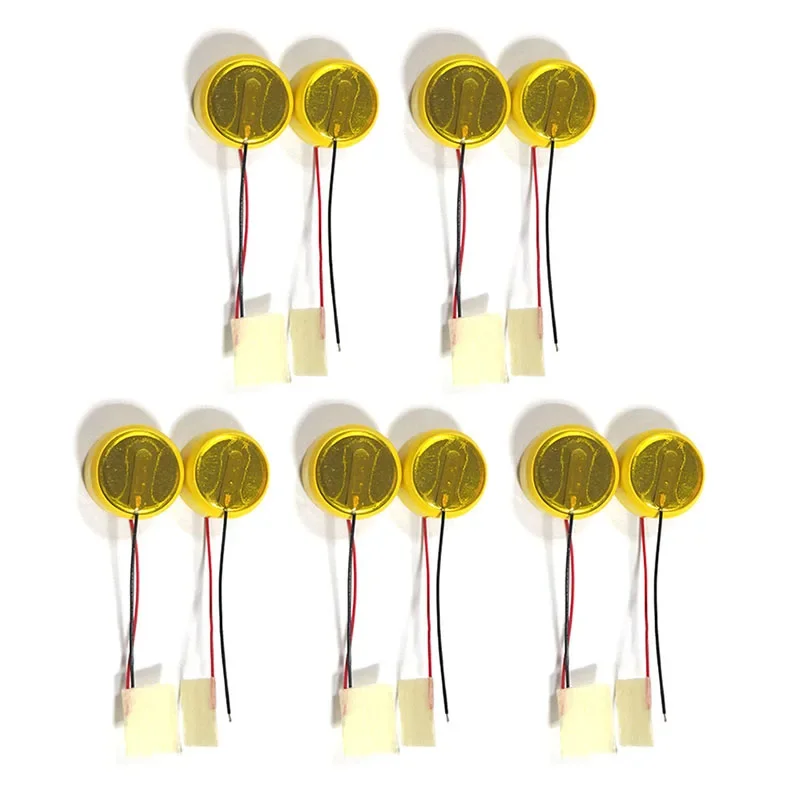 

10PCS LIR1154 LIR 1154 55MAH Rechargeable Li-ion Cell Coin Button Battery w/ Connector Wire for Bluetooth Headset Smart Watch