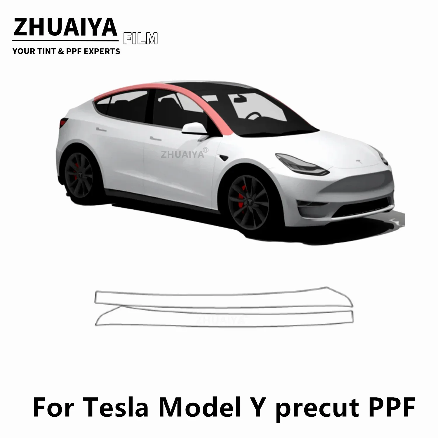 

2020-2024 для Tesla Model Y A-Pillar PPF Защитная пленка для краски 8 мил пленка для кузова автомобиля