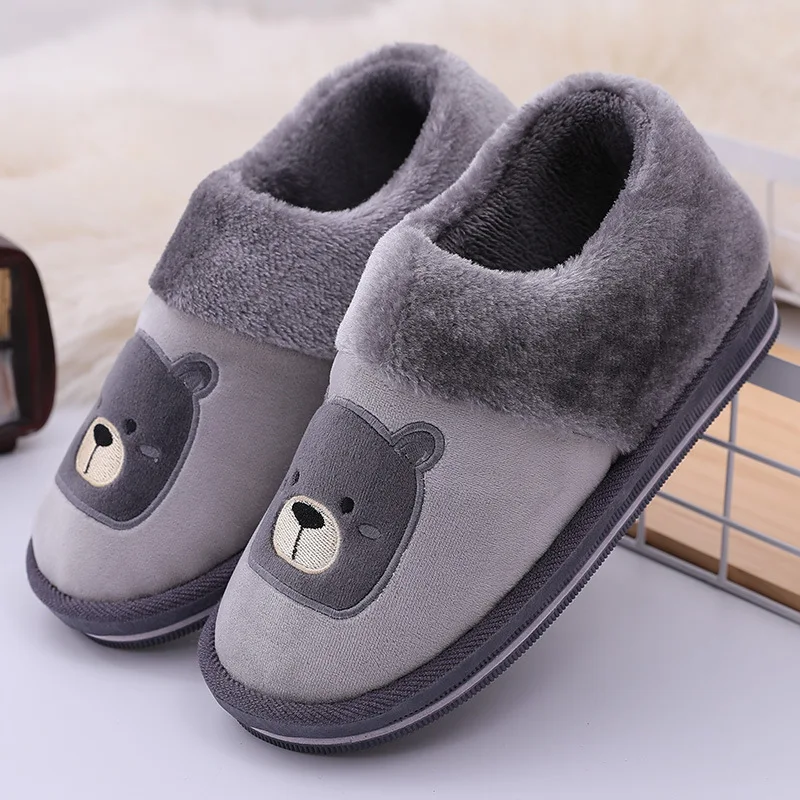 

C-188 All-inclusive cotton slippers for women, autumn and winter home indoor thick-soled non-slip warm furry slippers