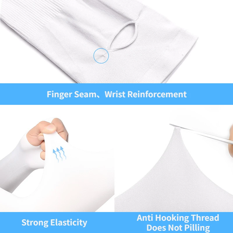 Cycling Arm Sleeves Ice Fabric Anti-UV Sunscreen Running Cycling Sleeve Outdoor Sport Arm Warmers Men Women sun protection arm sleeves arm sleeves cooling arm sleeves