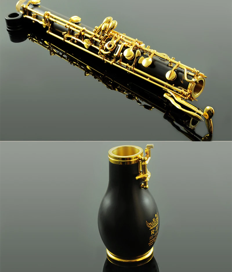 Professional English Horn Alto Oboe F Key Ebony Wood Body Silver/Gold plated Keys With Reed Gloves Case