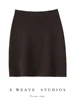 New Chic Women 100% Cashmere Mini Skirt Preppy Style Cashmere Knitted Skirt Autumn Winter Soft Warm Luxury Cashmere Dress 2