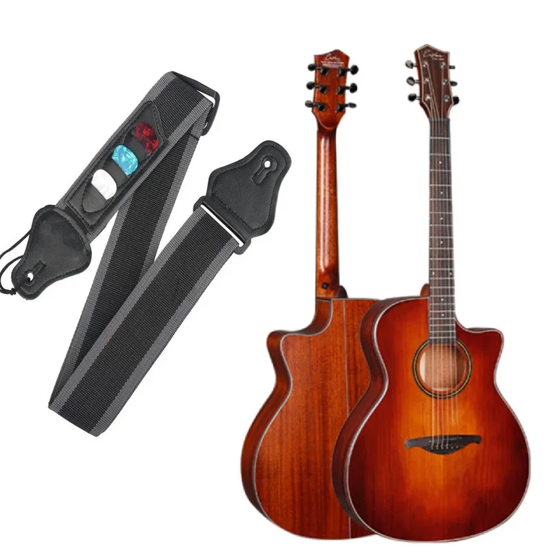 Adjustable Simple Design Acoustic Electric Guitar Strap Electric Acoustic Bass Guitar Strap Belt Accessories guitar strap
