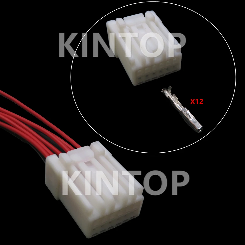 

1 Set 12 Pins 6098-4675 6098-4640 Auto Plastic Housing Connectors Car Steer Taillight Cruise Steering Wheel Socket For Honda