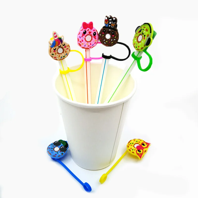 8PCS PVC Cute Cows Straw Topper Creative Straw Cover Drink Cups Dustproof  Decoration Reusable Preventing Spillage - AliExpress