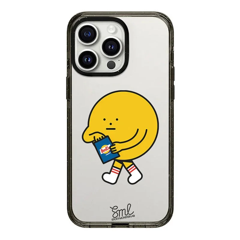 

Upgrade Acrylic Border Yellow Monster Phone Case Cover for IPhone 11 12 13 14 15 Pro Max Case for IPhone 15 Pro Max