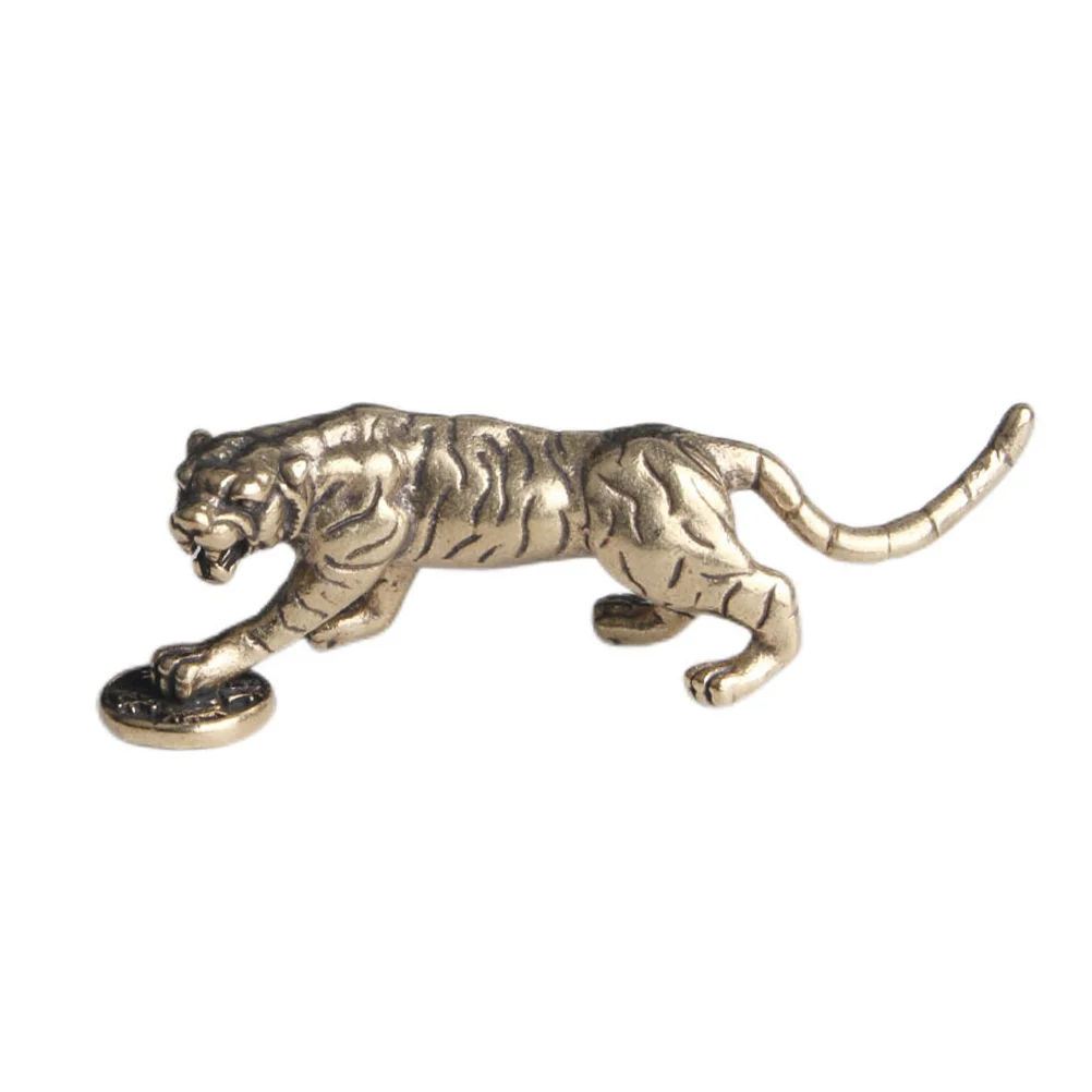 

Украшение, латунный тигр, настольное украшение, украшение, статуэтка животного, творческая Статуэтка