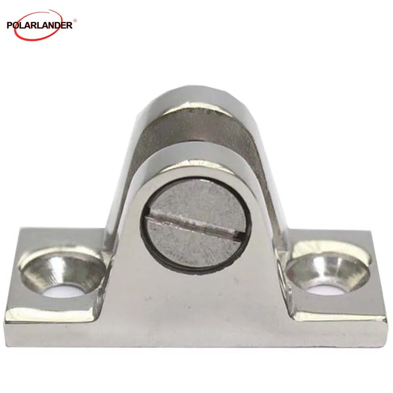 

55*26mm*1 inch 90 Degree Deck Hinge Big Heavy Duty Top Fitting Bimini Heavy duty Screw style 316 stainless steel with Screw