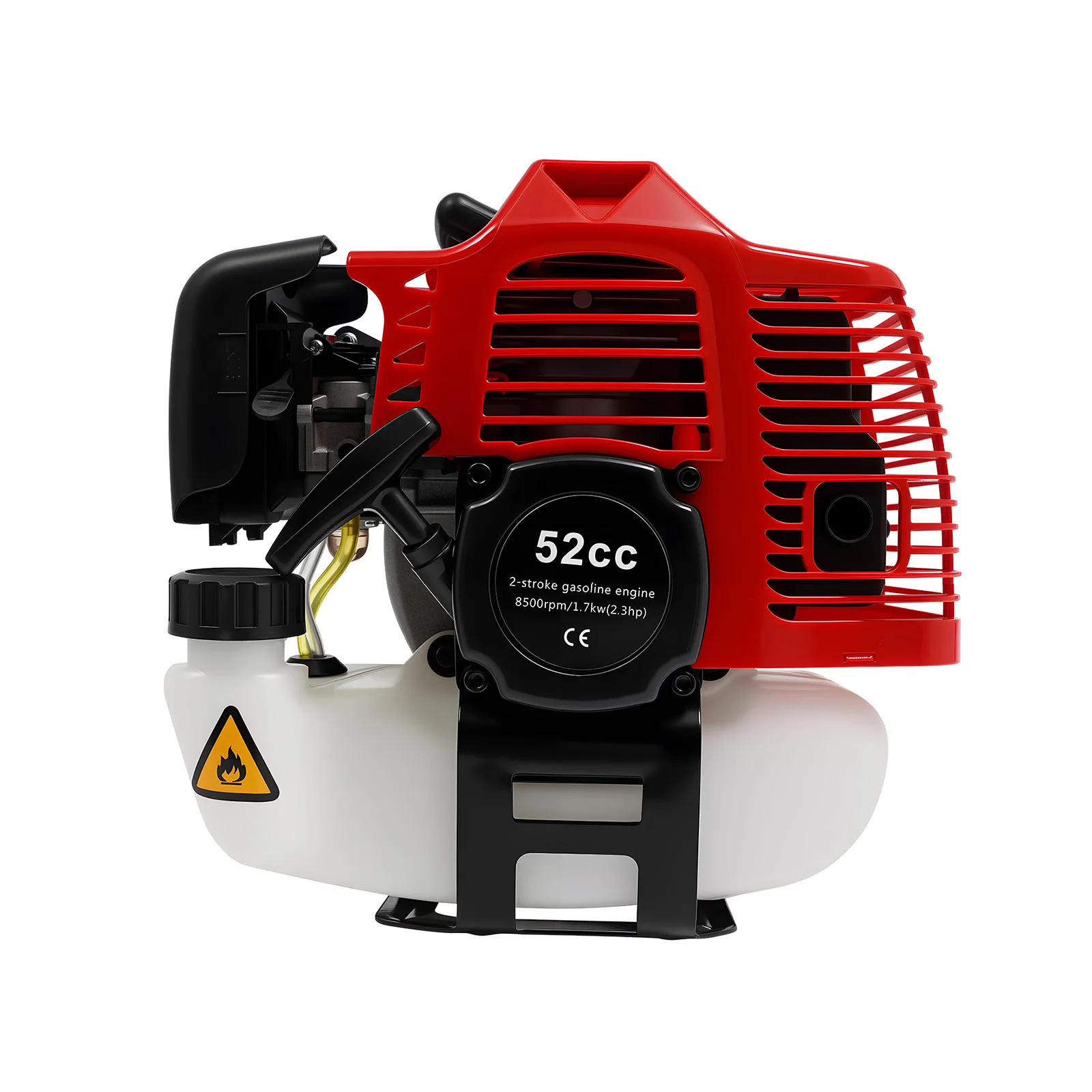 1,7 kW 52cc Benzinbetriebener Kehrbesen, Benzin-Kehrmaschine, Kunstrasenbürste für Rasenflächen, Straßen, Bauernhöfe – Detail 9