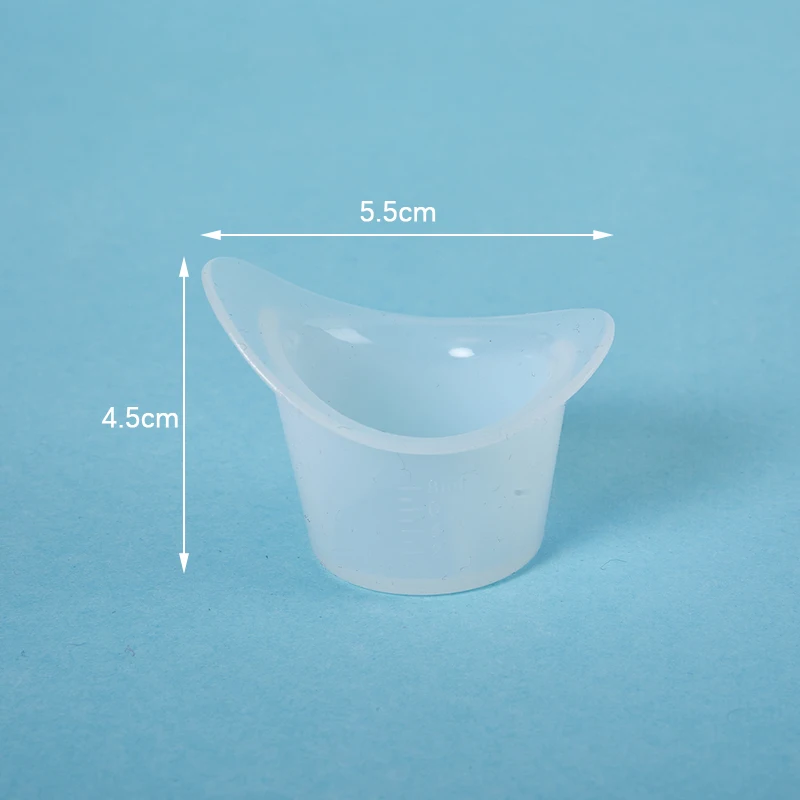 8ML Eyewash Eye Wash Cup Silicone Resuable Medical Soft Eye Bath Cup With Scale eyewash cup