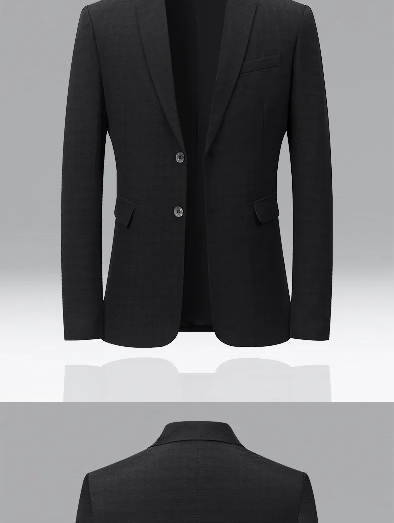 Description Picture 5 of itemNew Summer Men Thin Blazers Jackets High Quality Male Breathable Suits Jackets Man Spring Business Slim Casual Suits Coats 4XL