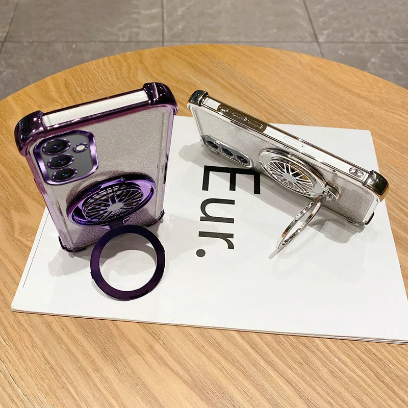 Magsafe Magnetic Case Gyro Holder with Clear Bracket Cover