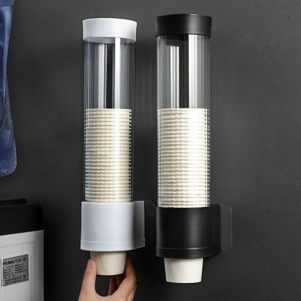 

Wall Mounted Paper Cups Dispenser Plastic Household Cups Container Placement Drain cup Cup Storage Rack Disposable Paper Cups