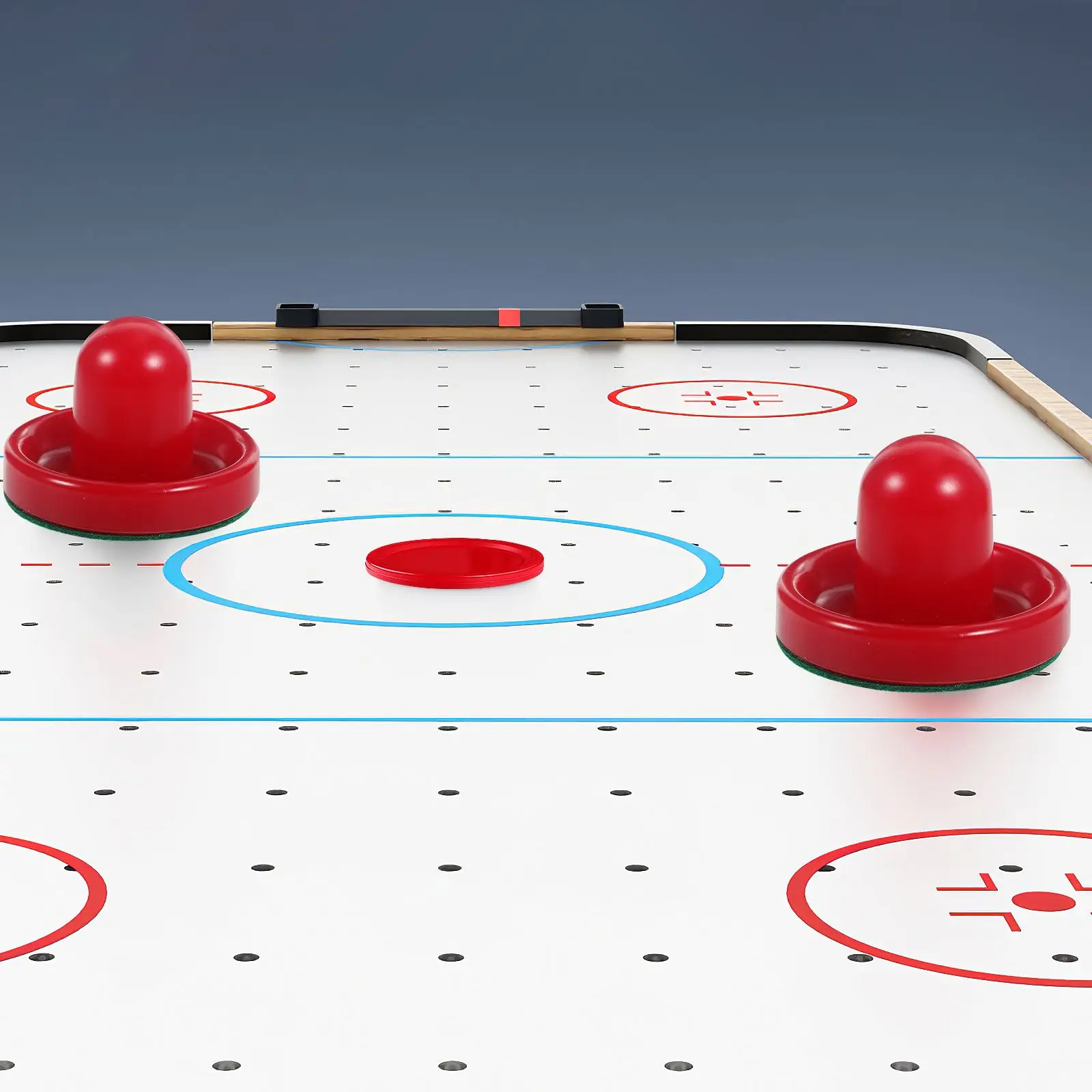 8Pcs 76MM Mini Air Hockey Table Air Hockey Pushers Pucks Replacement for Tables Goalies Header Kit Mini