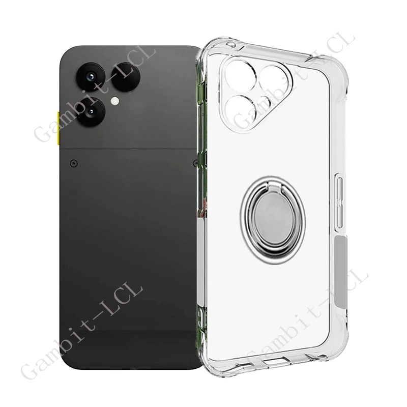 Universal TPU Soft Cover with Back Ring Holder Bracket