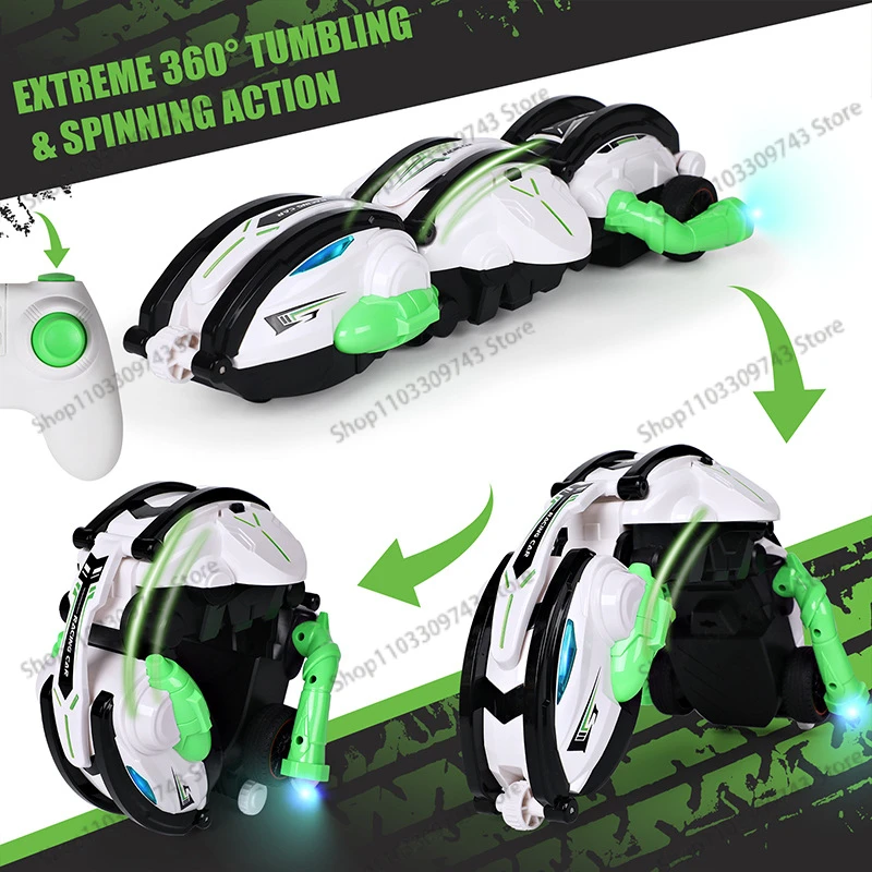 New Remote Control Rolling 360 Stunt Car 2.4G Impact Resistant High-speed Driving Six Wheel Rolling Children Drift Rc Car Toy 2
