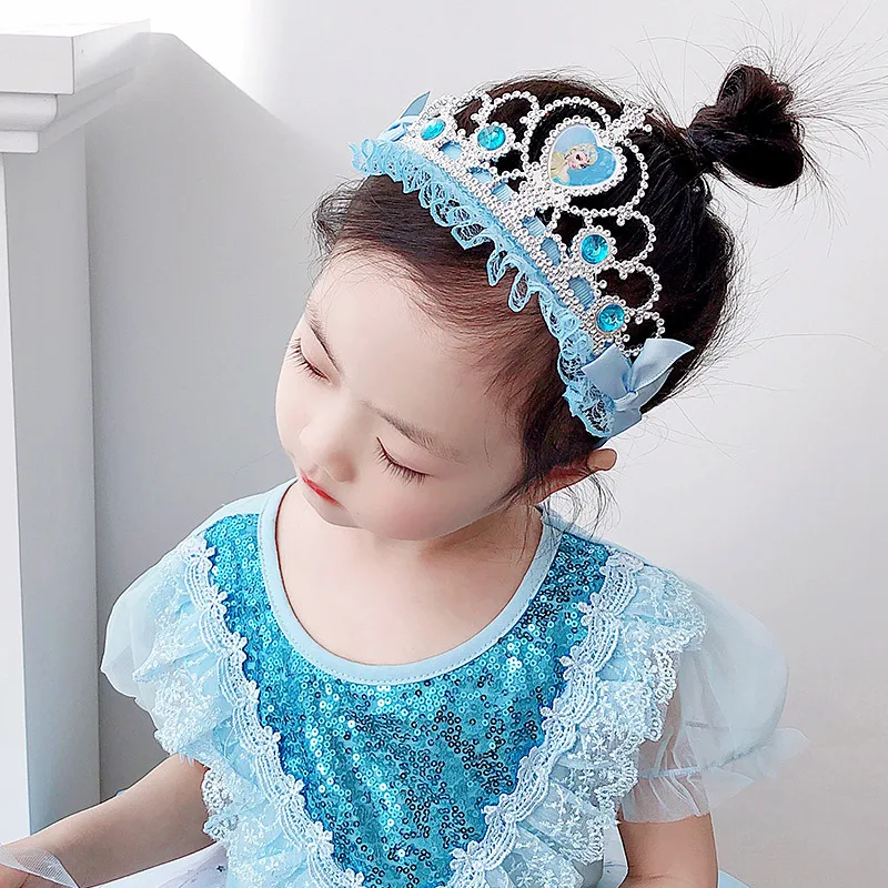 Perruque thème reine des neiges pour enfants, ensemble d'accessoires pour  cheveux, baguette magique Disney Elsa, perruque pour filles, tresse  couronne, cadeau d'anniversaire - AliExpress