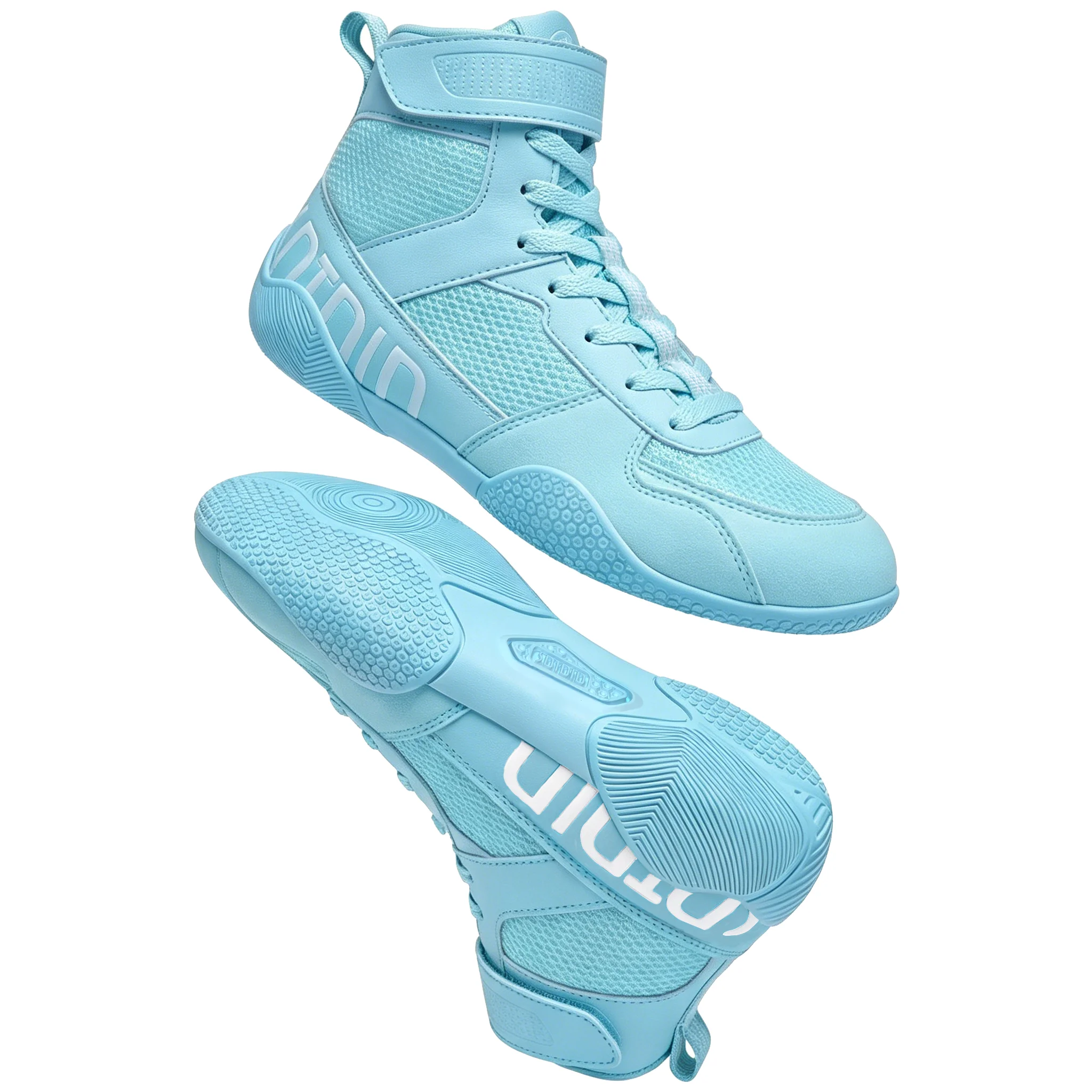 Children Wrestling Boxing Shoes High Top Anti-slip Wear Resistant Sports Boots Youth Sanda Fighting Strength Training_desvips.com