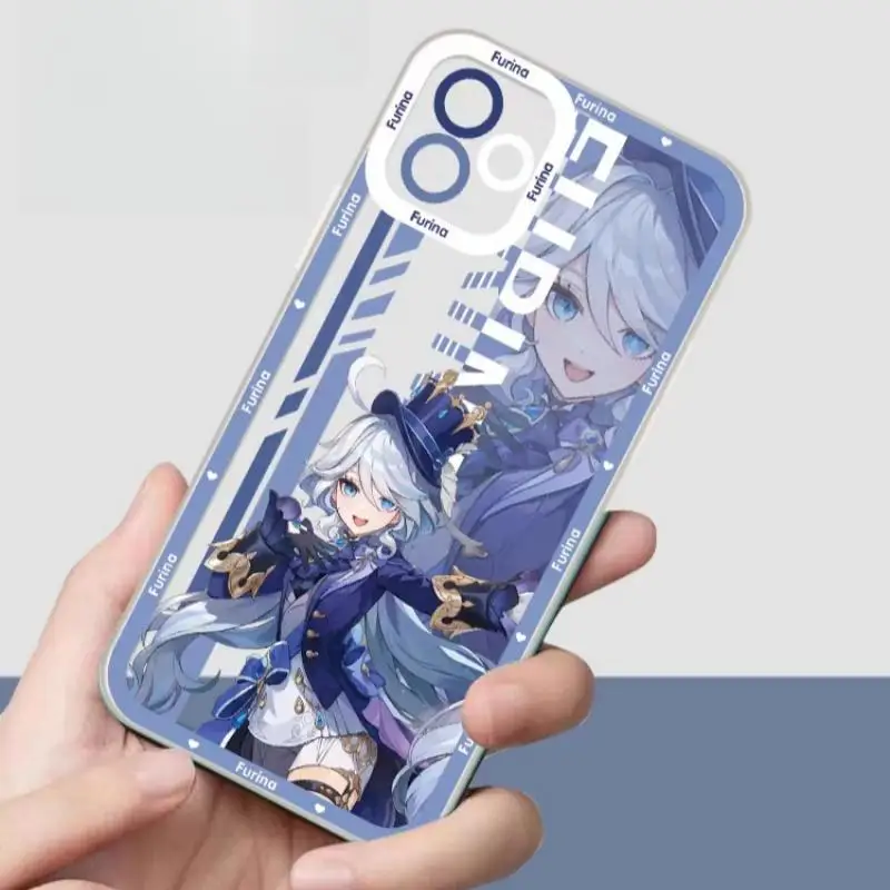 Genshin Impact Furina Arlecchino Themed Phone Case