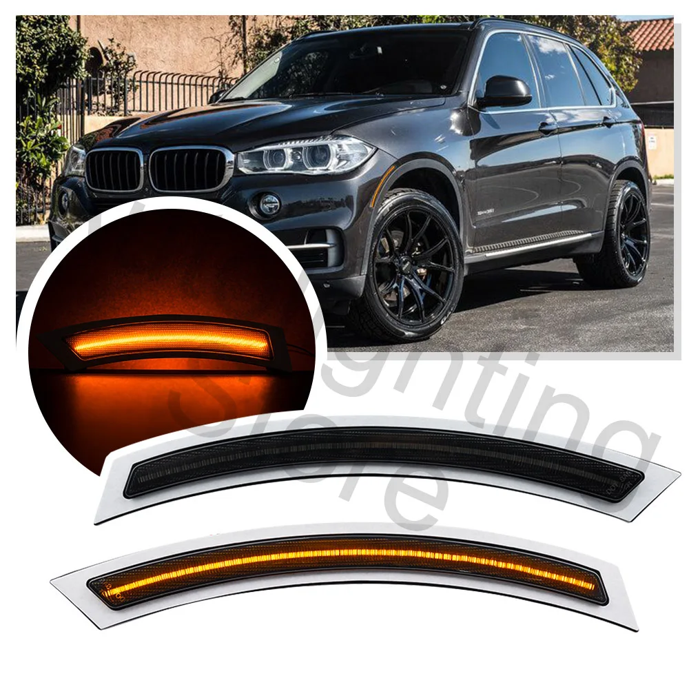 2X Fender Indicator Side Marker Blinker Turn Signal Side Repeater