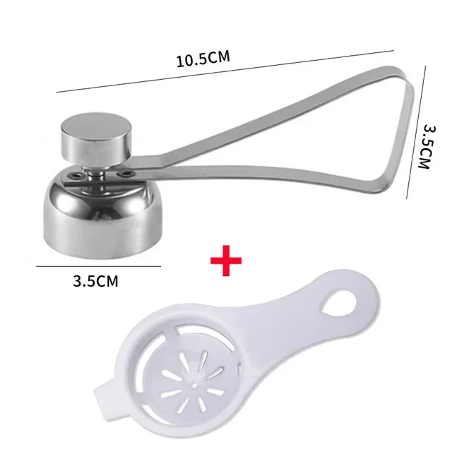 Nožnice na vajcia, otvárač na vaječné škrupiny, rezačka vaječných škrupín s dvojitou hlavou, otvárač na škrupiny vajec, varené surové vajcia, kreatívny kuchynský nástroj