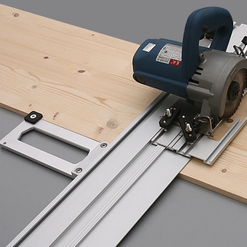 90° Guide Rail Woodworking Auxiliary Tool Electric Circular Saw Guide Rail Clamp Aluminum Alloy