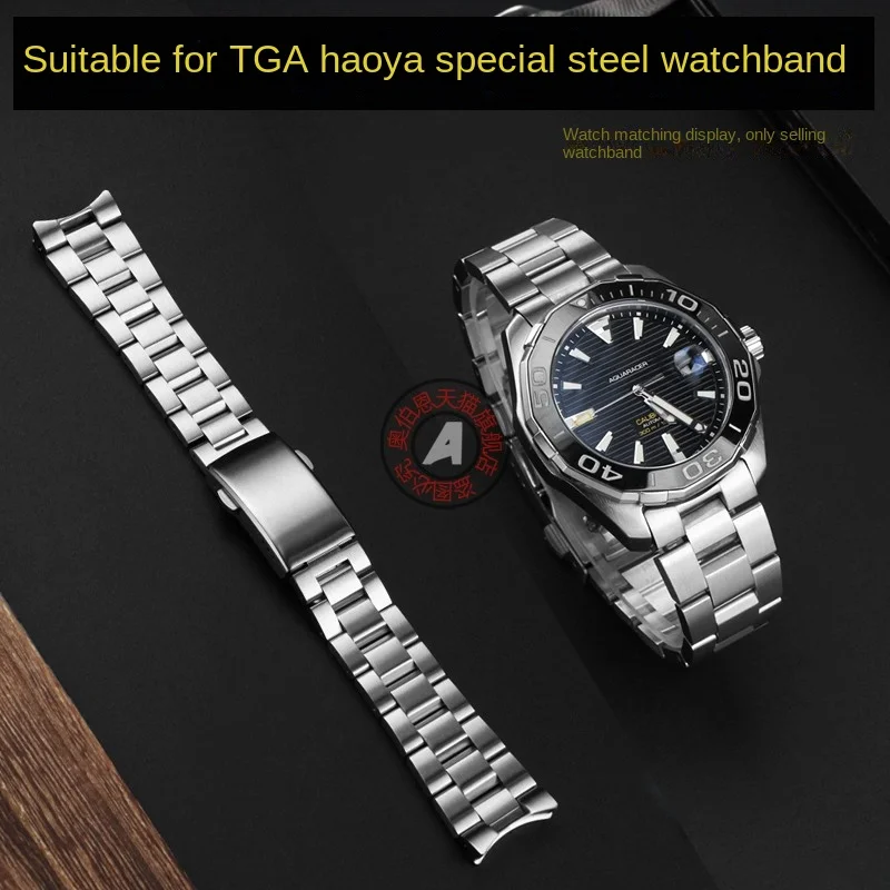 Cinturino In Metallo Di Alta Qualità Per Tag Heuer Tag Aquaracer 300 Dedicato Way201A Accessorio Per Cinturino In Acciaio Inossidabile Solido 21.5Mm