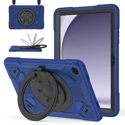 Vibrant Kids Tablet Case with Pen Tray and Enhanced Protection - A11Plus 11in 2025 (DK - navy blue - Black)