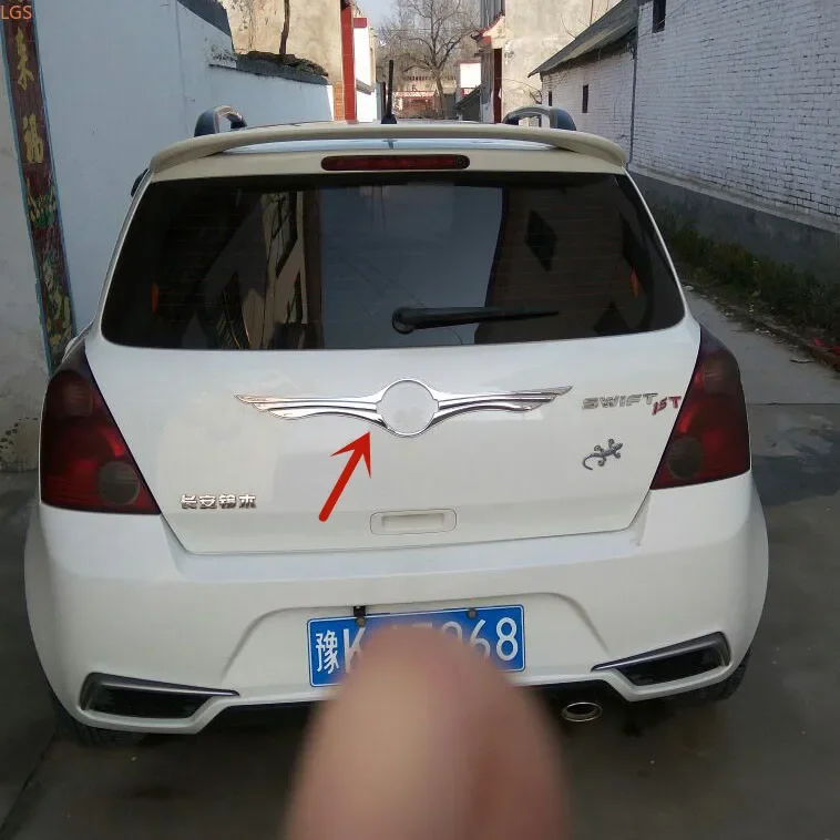

Для Suzuki Swift 2005-2016 Высококачественная хромированная задняя дверь из АБС-пластика, Декоративная полоса для багажника, стиль автомобиля