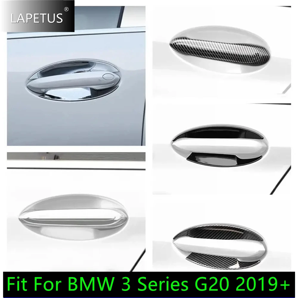 

ABS Exterior Accessories Car Side Door Pull Doorknob Handle Bowl Decoration Cap Cover Trim Fit For BMW 3 Series G20 2019 - 2023