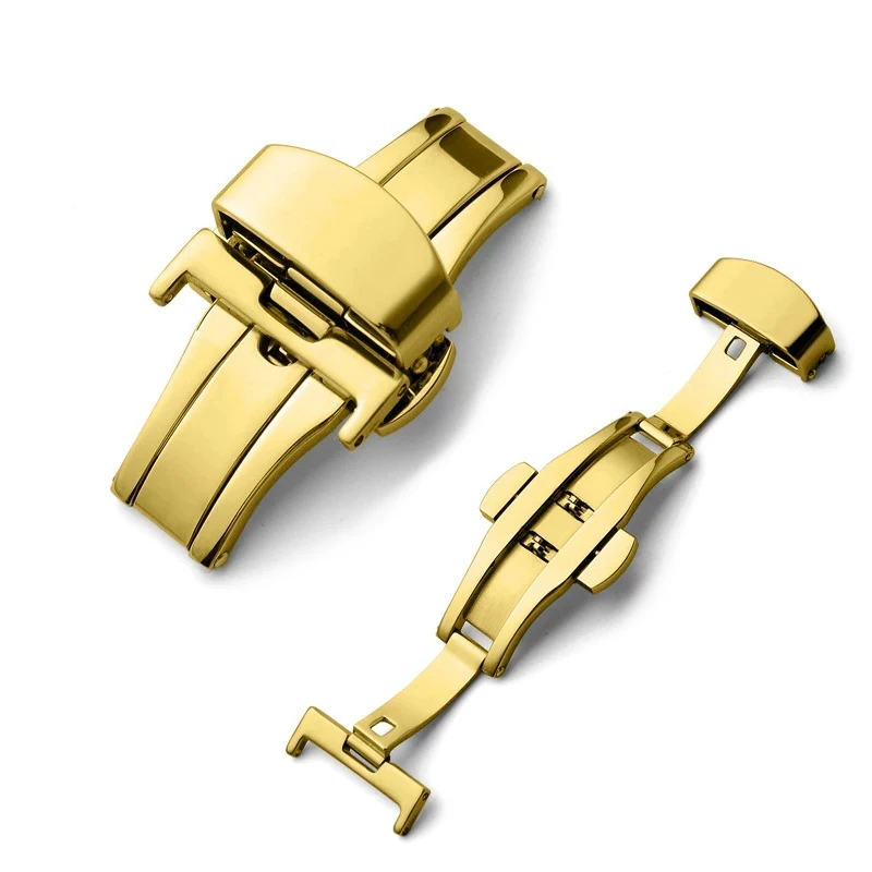 Stainless Steel Butterfly Deployment Buckle with Tool