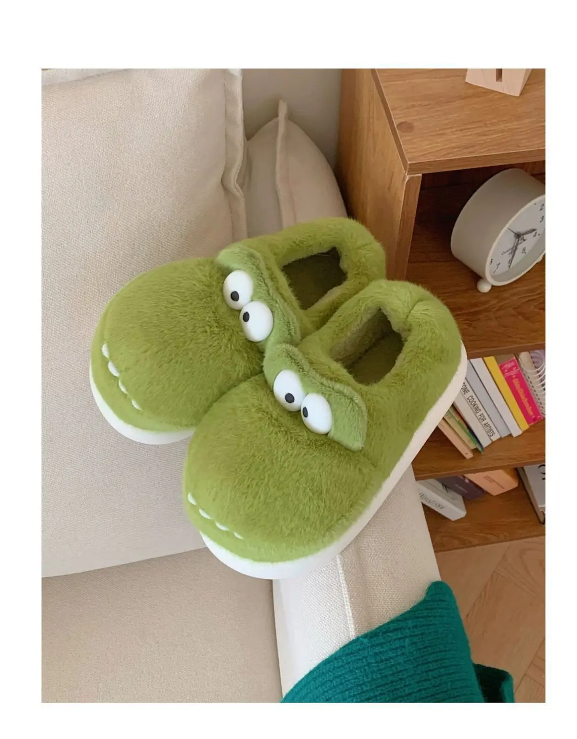 Full Wrap Flauschige Krokodil Hausschuhe Mann Frauen Warm Pull On Pelz Slides Designer Fuzzy Schuhe Indoor Männer Weiche Slipper – Detail 20