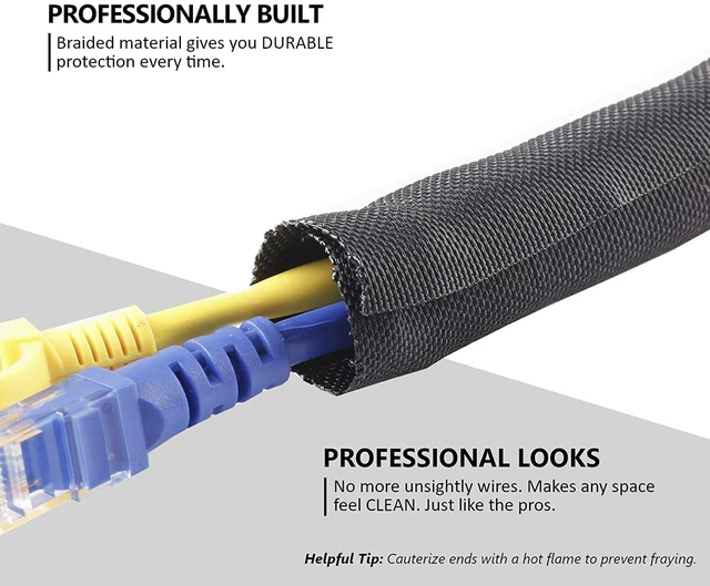 Split-Sleeve Wire Loom for High-Temperature Automotive Harness and Home  Cable Management