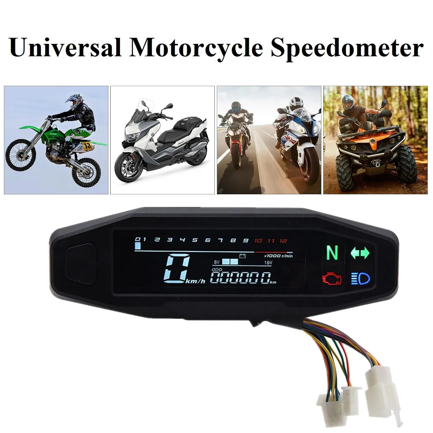 Digital Motorcycle Speedometer Meters Instrument With Turn Signal Light Indicator Dashboard Panel Motorcycle Accessories motorcycle speedometer