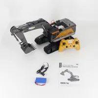 1:14 Huina Remote Control Truck 2.4g Scale Alloy Professional Long Arm Rc Excavator Caterpillar Truck Kid's Outdoor Toy Gift 2