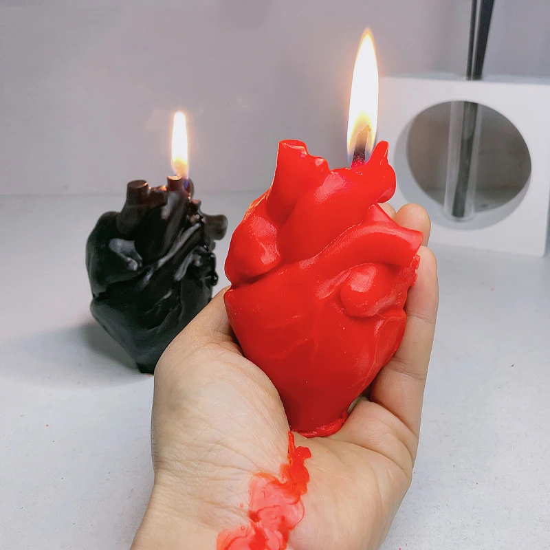 Vela de baja temperatura en forma de corazón, vela sexual Bdsm, goteo, cama sexual, coqueteo, burlas, velas de masaje, juegos eróticos para pareja