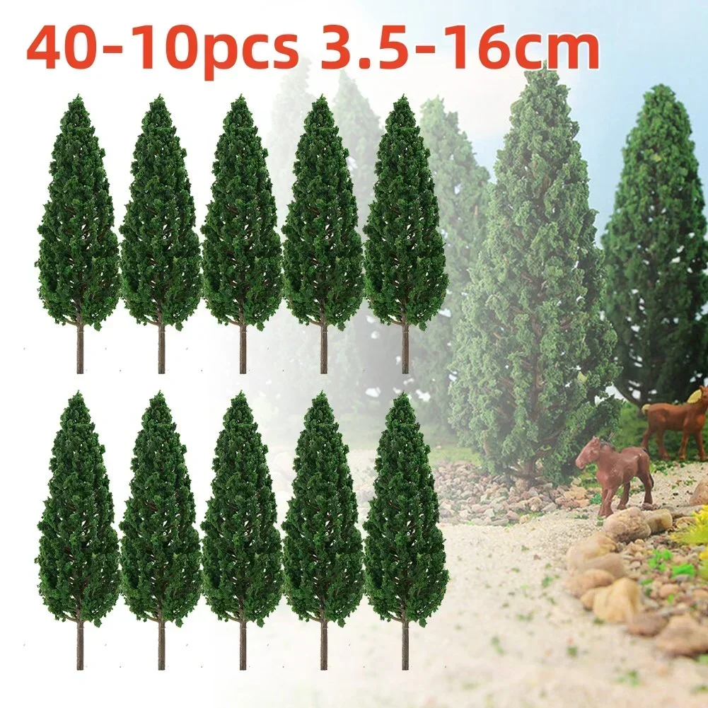 Model Trees 3D Landscape Artificial Miniature Tree Scenery Decoration Model Willow Trees Layout Train Railway 40-10pcs 3.5-15cm model tree ornament miniature ornament miniature tree ornament