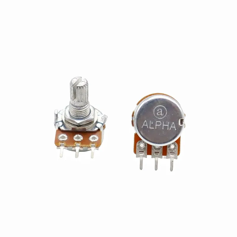 B103 10K Ohm Potenziometro a rotella a doppio quadrante lineare, 5 pin B103 10K Ohm Potenziometro a rotella a doppio quadrante lineare, 5 pin