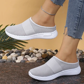 women's shoes Solid Color Mules, women's summer shoes free shippiing shoes Slippers for women Comfortable and breathable 1