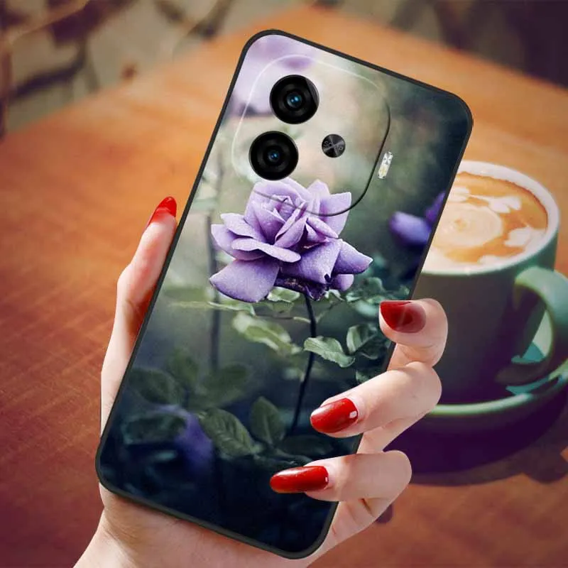 Soft Silicone Fashion Marble Shockproof Case - TPU Bumper Cover, 6.78