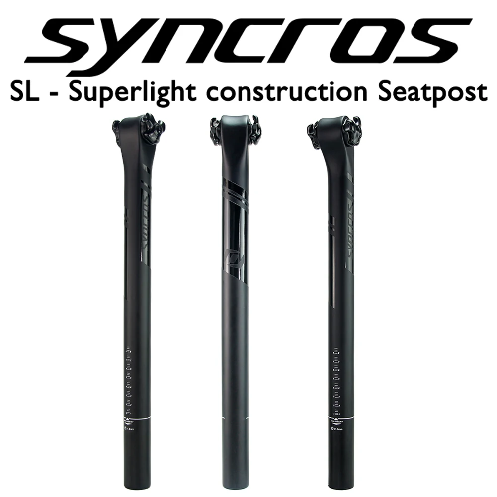 

Syncros Road Bicycle Riding Equipment 0/20 Degree Alloy Rail 7x9mm 7x7 Full Carbon Fiber Bike Seatposts MTB 27.2/30.8/31.6mm