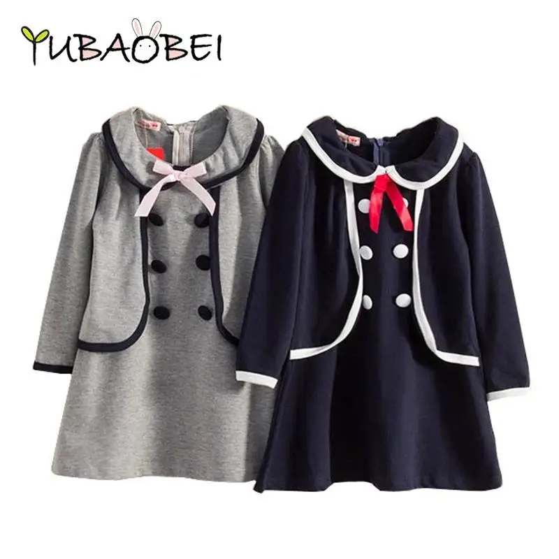 Платье для девочек Коллекция От 2 до 7 лет года Сезон весна-осень Школьное платье