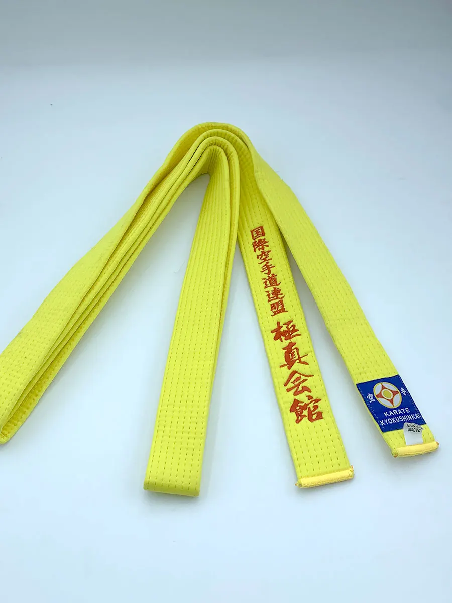 International Karate Federation Kyokushi Belts IKF Sports Yellow
