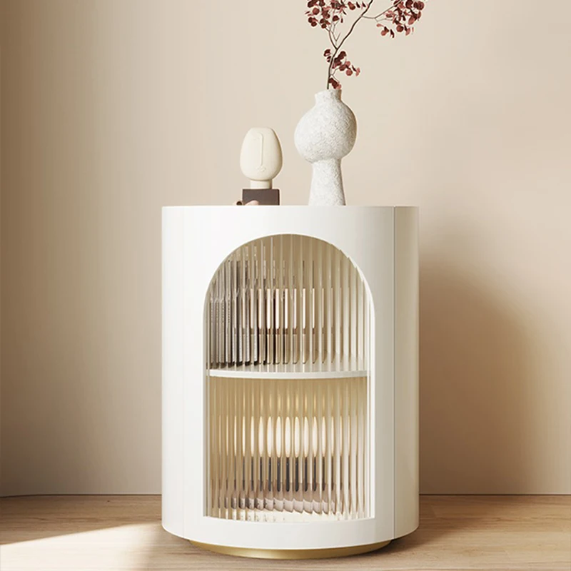 

White Unique Vanity Nightstands Trendy Bed Room Nightstands Chest Drawers Space Saving Corner Mesa De Noche Furniture WJ30XP