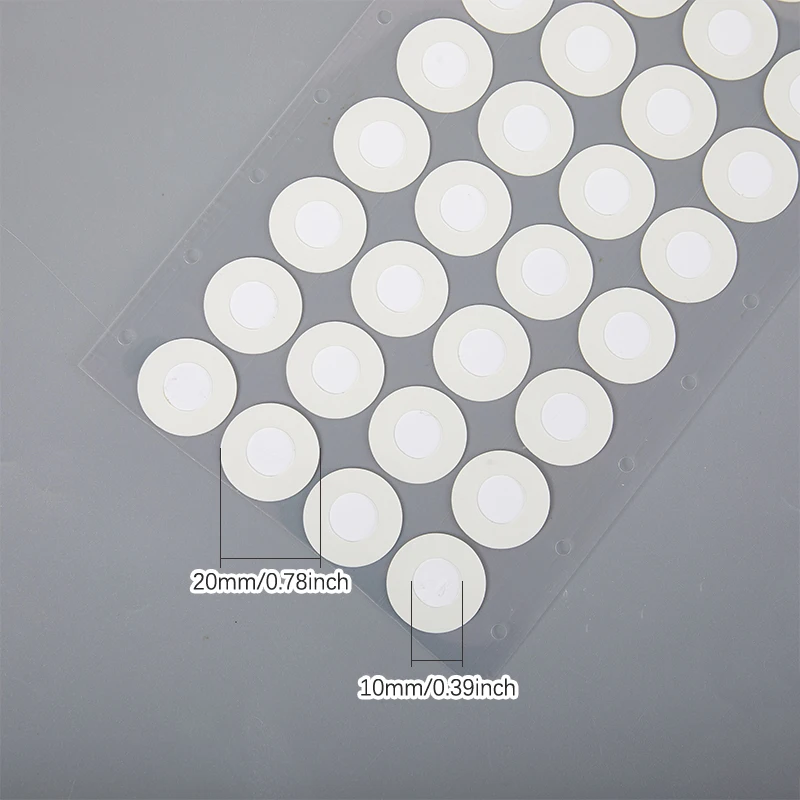합성 멸균 메쉬 필터 종이 스티커, 20mm 소수성 통기성 멤브레인, 버섯 재배용 넓은 입 모양, 32 개/시트