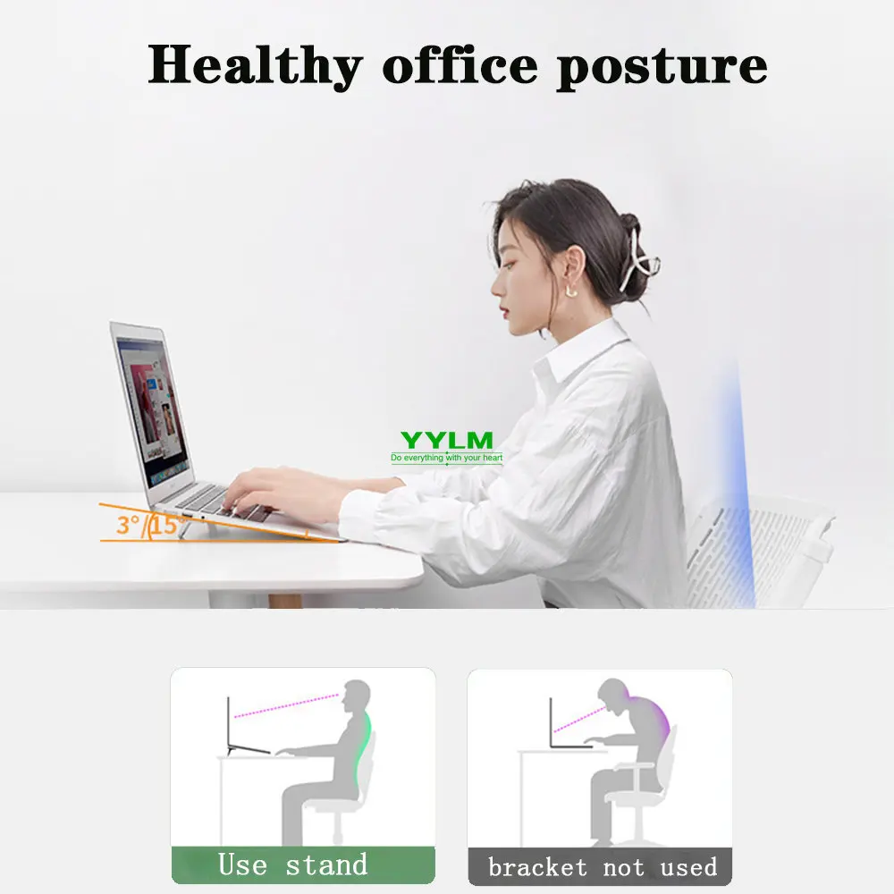 Portable Aluminum Laptop Stand and Keyboard Holder