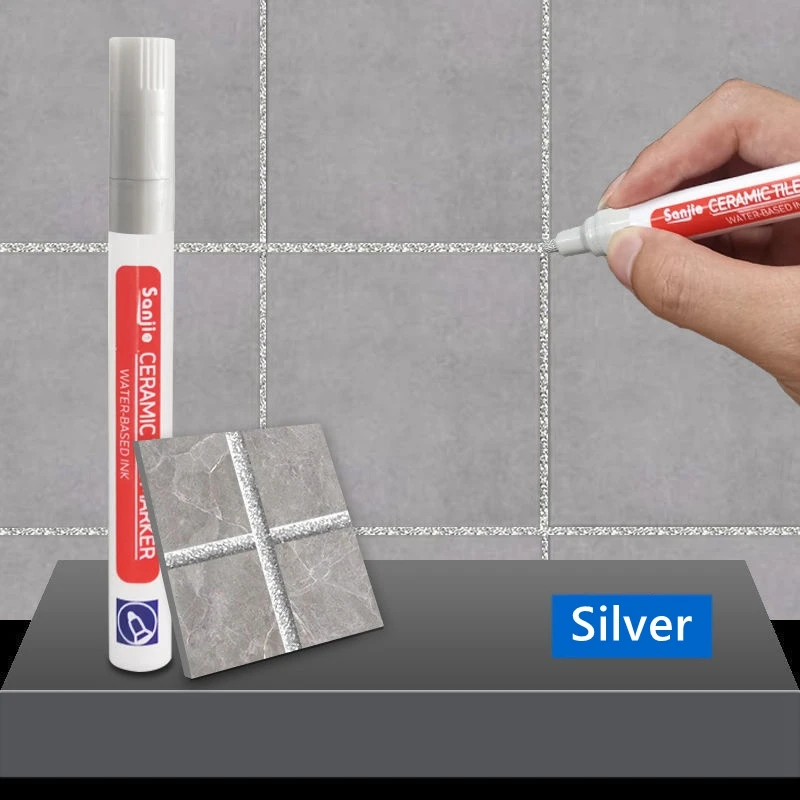 Waterproof White Grout Restorer Marker for Seam Repair and Tile Refresh