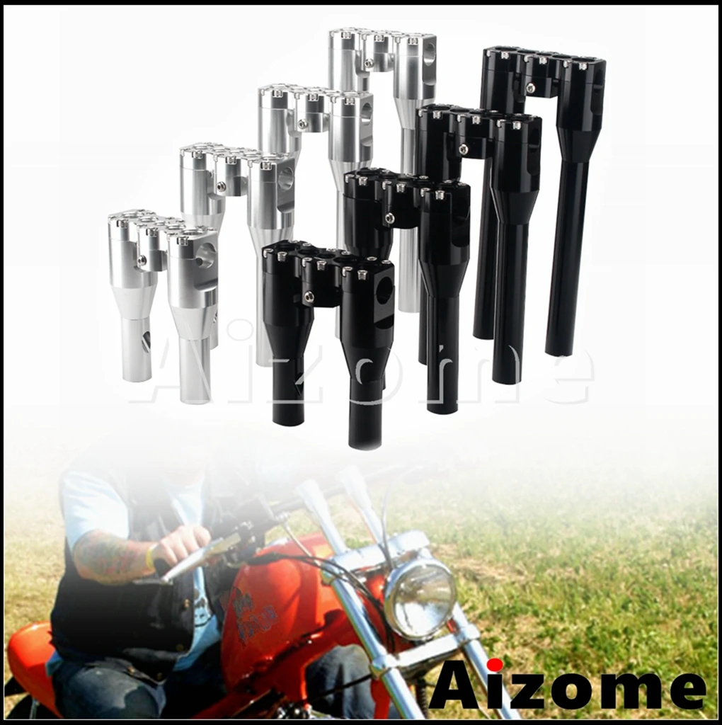 

Для Harley Dyna Street Bob Softail Sportster Riser 1 1/4 "зажим Handlbar прямой Rise 6" 8 "10" 12 "крепление для ручки мотоцикла