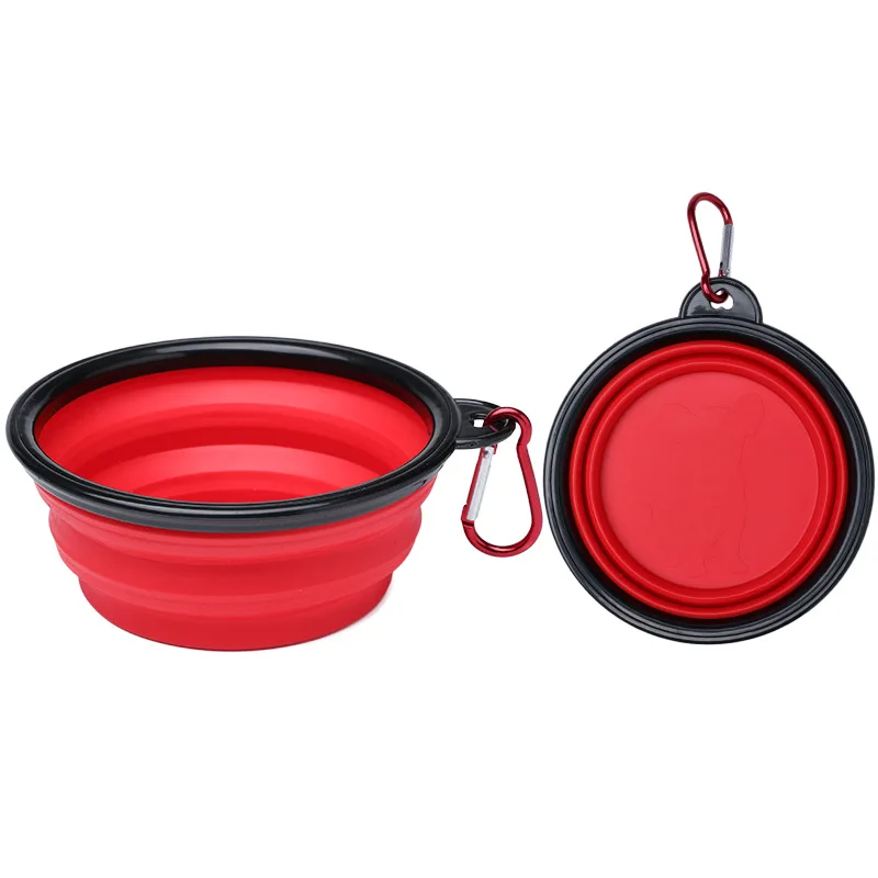 

Large Collapsible Silicone Dog Bowl, Pet Folding Feeder, Outdoor Travel, Portable Puppy Food Container, 1000ml